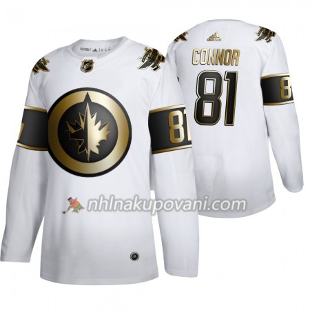Winnipeg Jets Dresy Kyle Connor 81 Adidas 2019-2020 Golden Edition Bílá Authentic - Pánské Winnipeg Jets Dresy Kyle Connor 81 Adidas 2019-2020 Golden Edition Bílá Authentic - Pánské